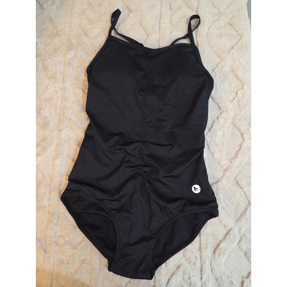 Baleaf Womens Black One Piece Swimsuit Athletic Cutout Back Shelf Bra Size M